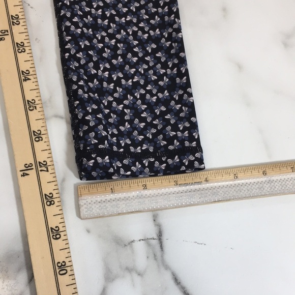 The Upside Black Blue Butterfly Print Skinny Pants Womens 6 Pull On Leggings - Picture 8 of 9